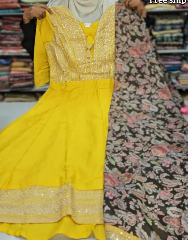 Kurti With Shawl | KS926
